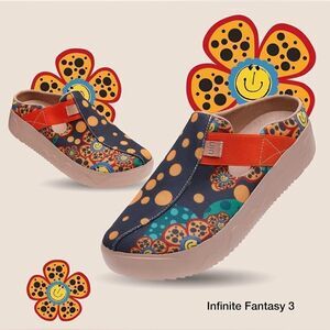 UIN Women's Travel Shoes Slip On Lightweight Slippers (Infinite Fantasy 3) 7.5